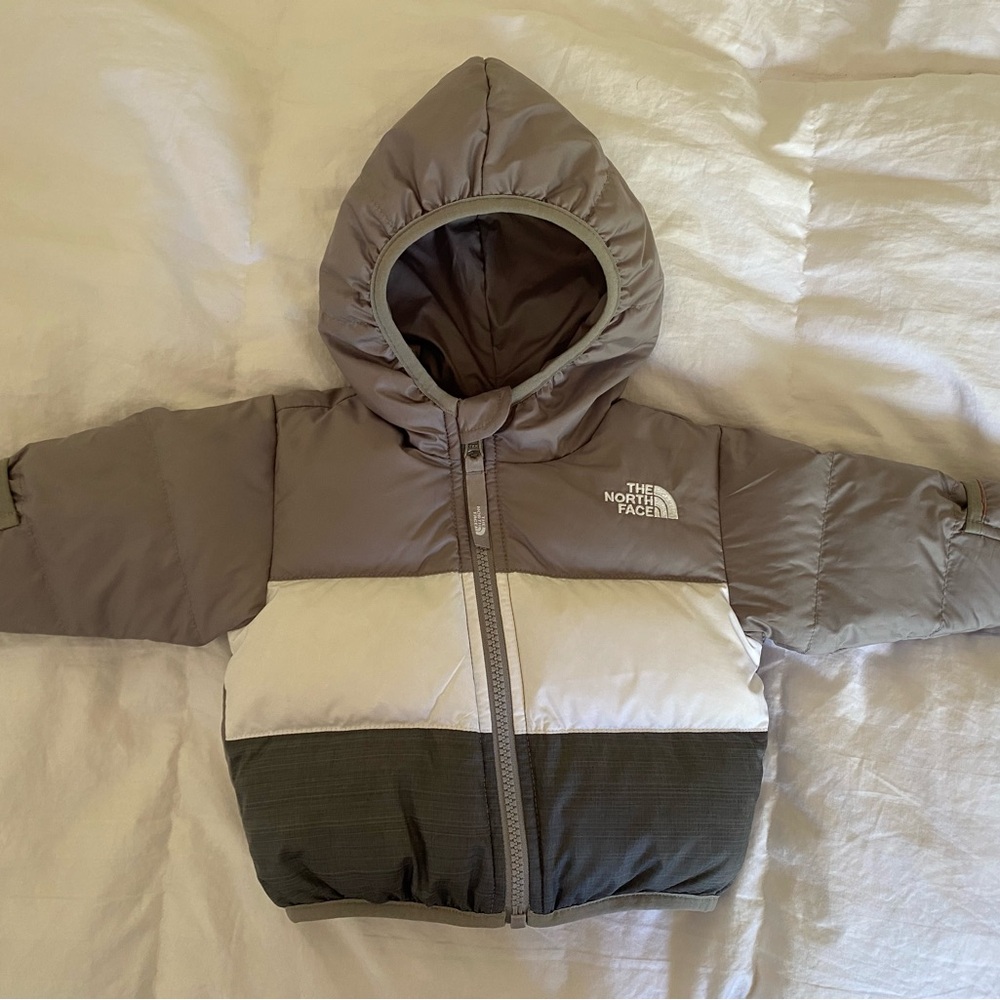 The North Face Baby Moondoggy Water Repellent Reversible Down Jacket